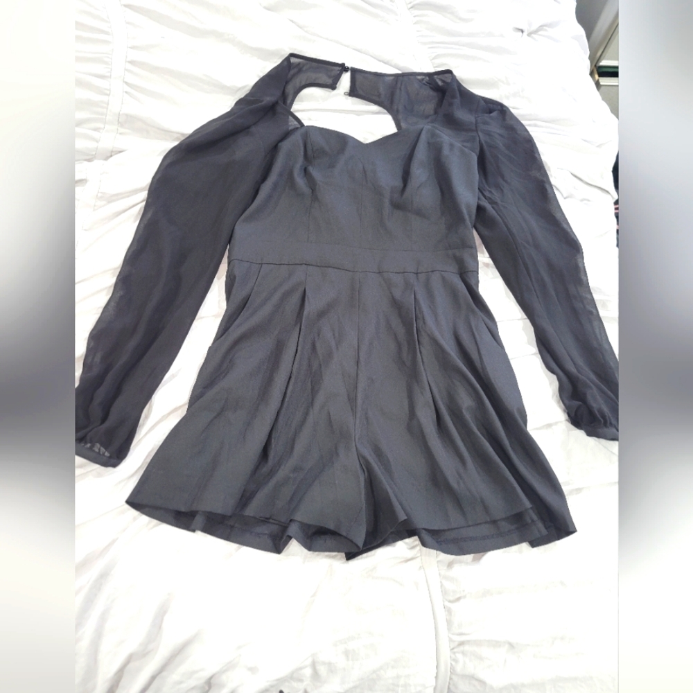 Long sleeve jumpsuit romper